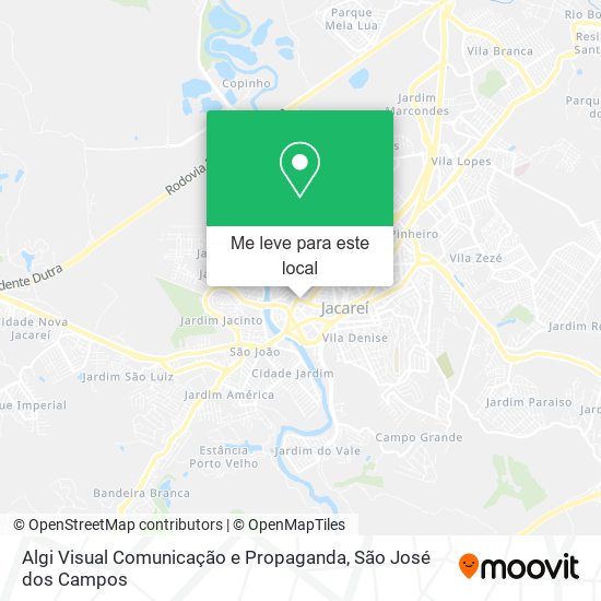 Algi Visual Comunicação e Propaganda mapa