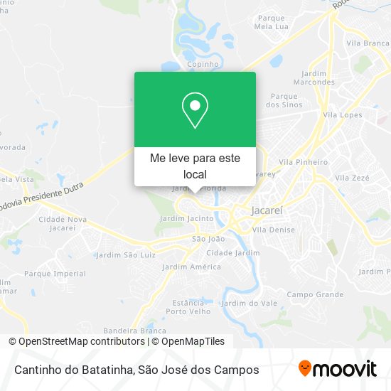 Cantinho do Batatinha mapa