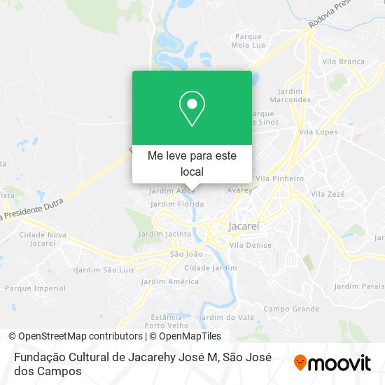 Fundação Cultural de Jacarehy José M mapa