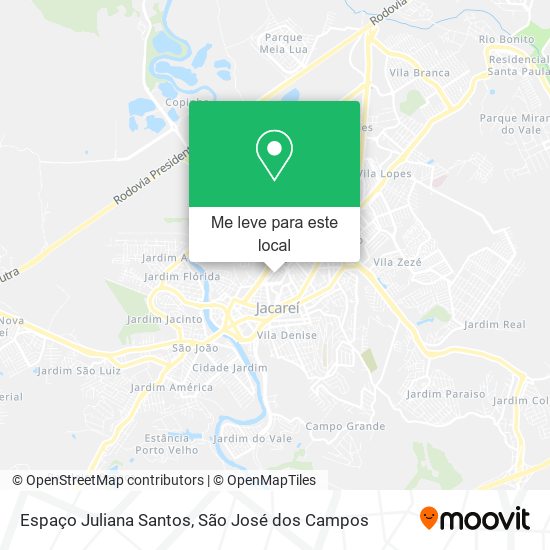 Espaço Juliana Santos mapa