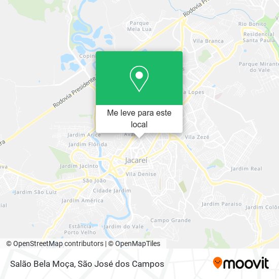 Salão Bela Moça mapa