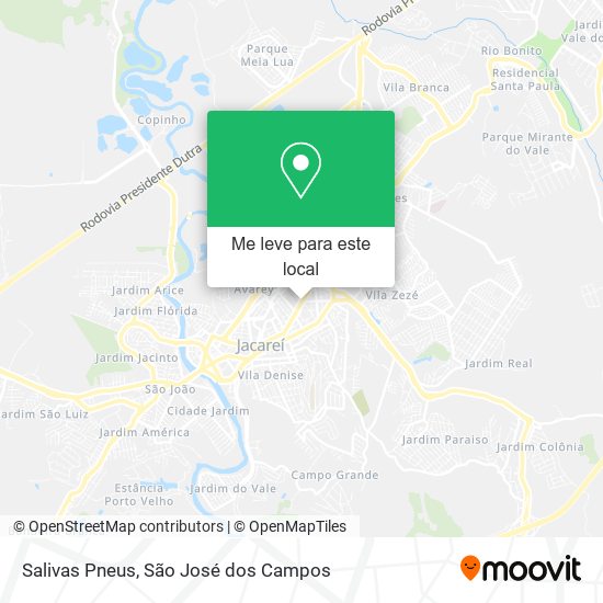 Salivas Pneus mapa