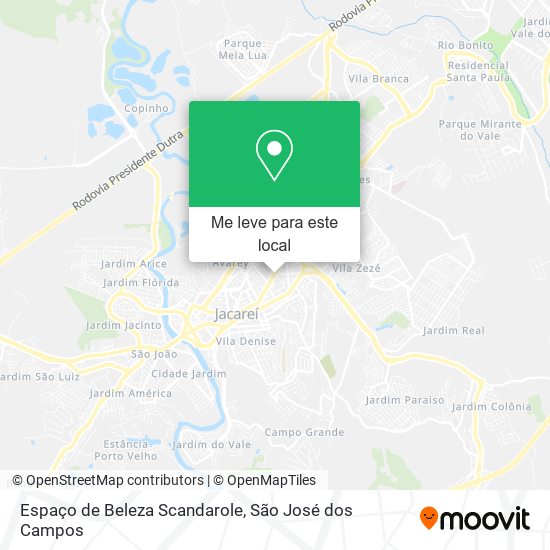Espaço de Beleza Scandarole mapa