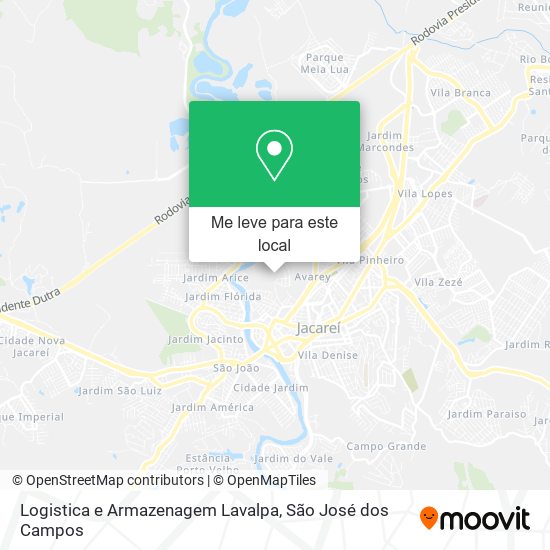 Logistica e Armazenagem Lavalpa mapa