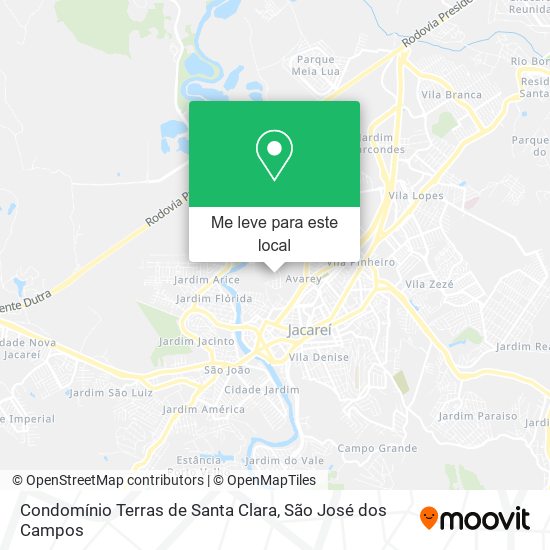 Condomínio Terras de Santa Clara mapa
