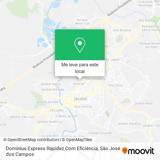 Dominius Express Rapidez Com Eficiência mapa