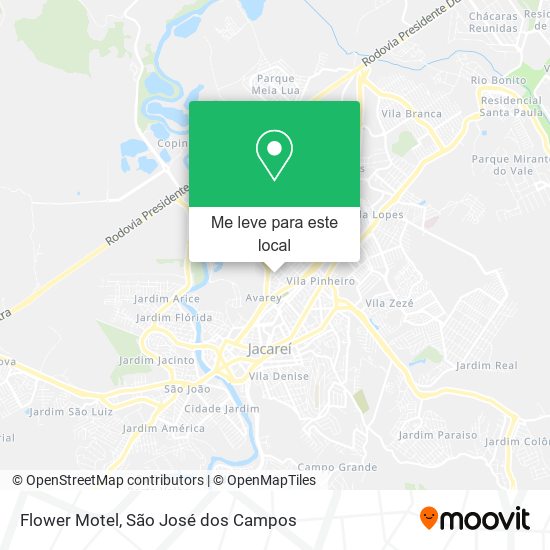Flower Motel mapa