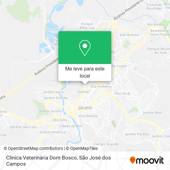 Clínica Veterinária Dom Bosco mapa