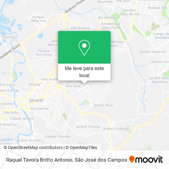 Raquel Tavora Britto Antonio mapa