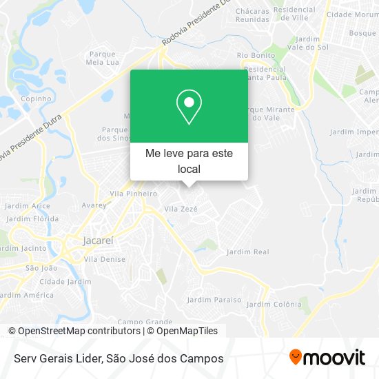 Serv Gerais Lider mapa