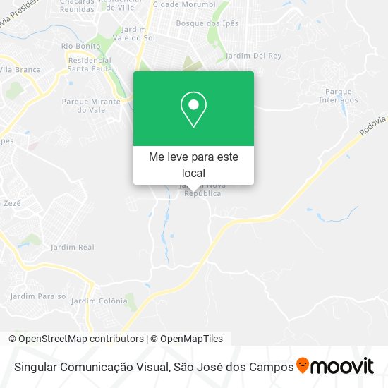 Singular Comunicação Visual mapa