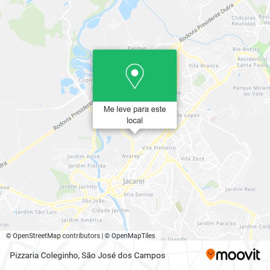 Pizzaria Coleginho mapa