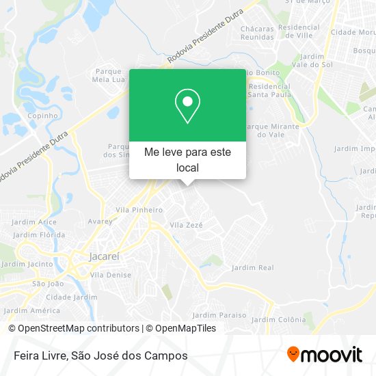 Feira Livre mapa
