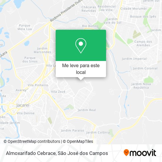 Almoxarifado Cebrace mapa
