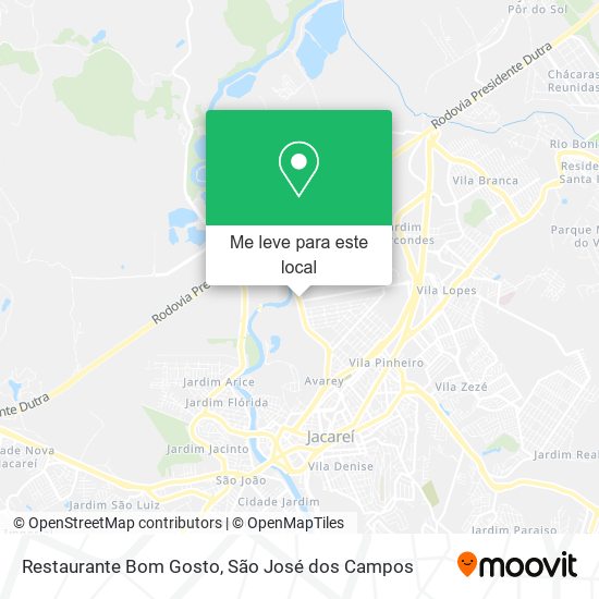 Restaurante Bom Gosto mapa
