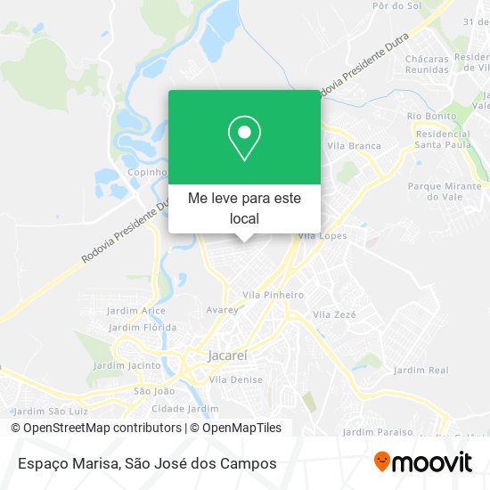 Espaço Marisa mapa