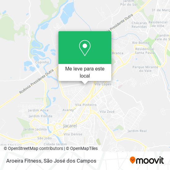 Aroeira Fitness mapa
