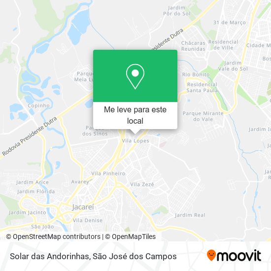 Solar das Andorinhas mapa