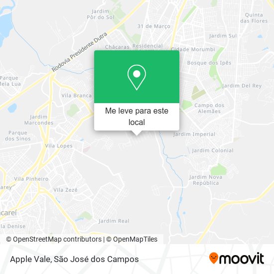 Apple Vale mapa