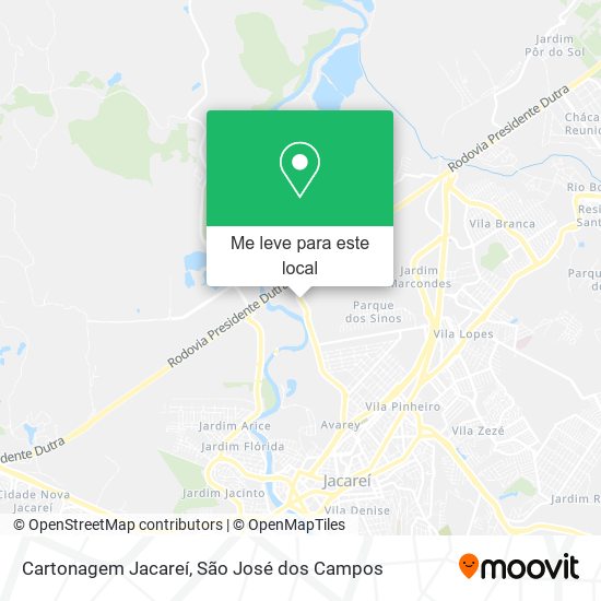 Cartonagem Jacareí mapa
