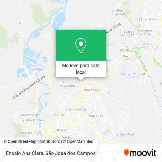 Ensaio Ana Clara mapa