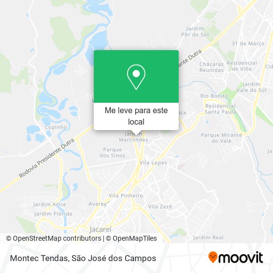 Montec Tendas mapa