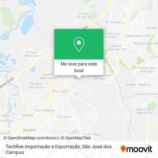 Techfive Importação e Exportação mapa