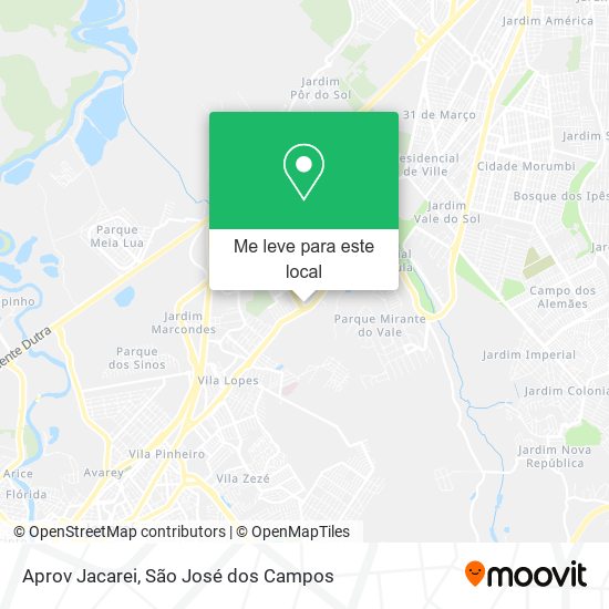 Aprov Jacarei mapa
