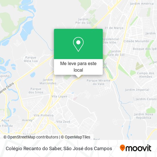 Colégio Recanto do Saber mapa