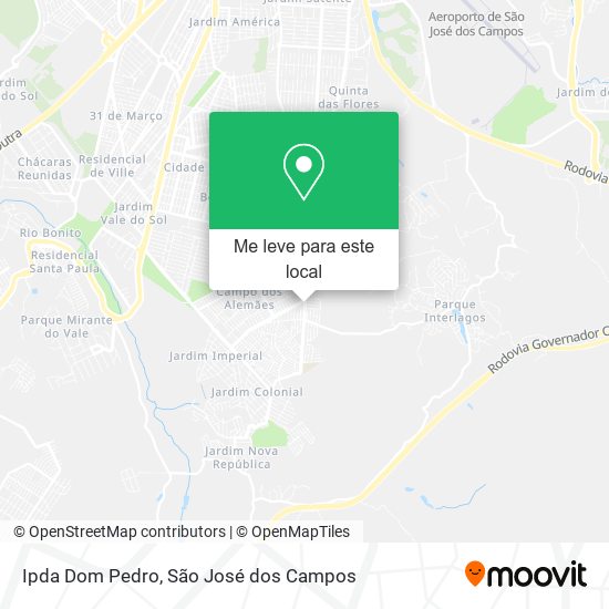 Ipda Dom Pedro mapa