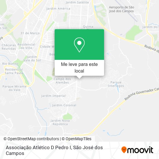 Associação Atlético D Pedro I mapa