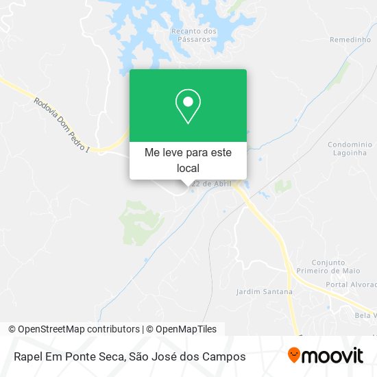 Rapel Em Ponte Seca mapa