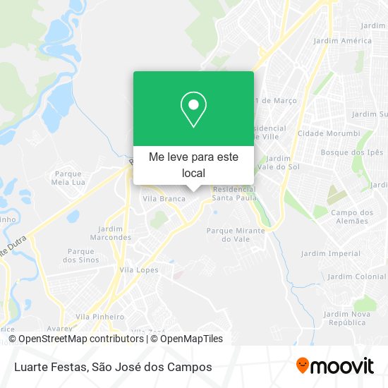 Luarte Festas mapa