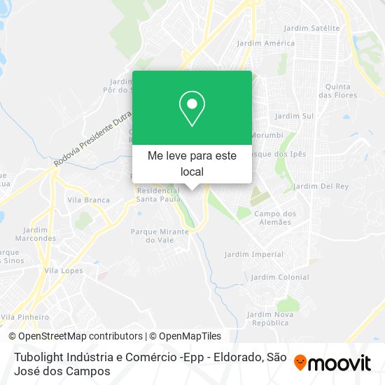 Tubolight Indústria e Comércio -Epp - Eldorado mapa