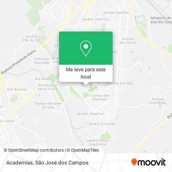 Academias mapa