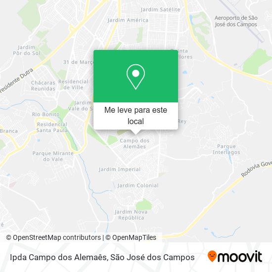 Ipda Campo dos Alemaês mapa