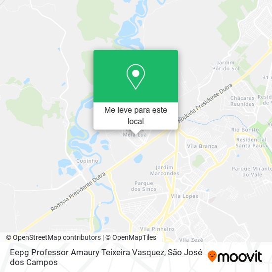 Eepg Professor Amaury Teixeira Vasquez mapa