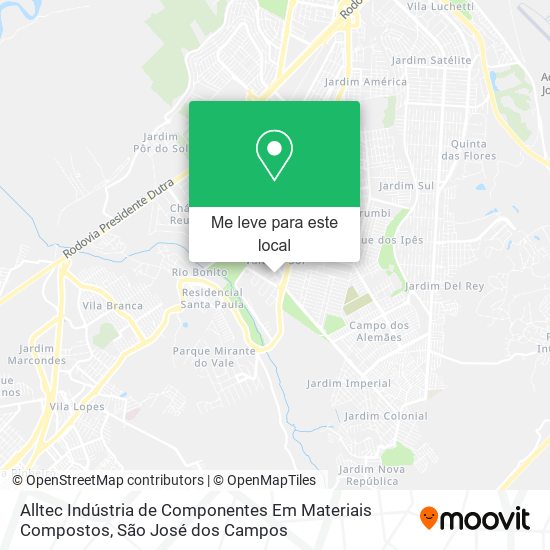 Alltec Indústria de Componentes Em Materiais Compostos mapa