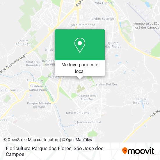 Floricultura Parque das Flores mapa