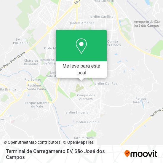 Terminal de Carregamento EV mapa