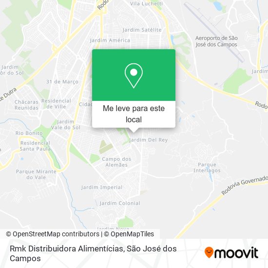 Rmk Distribuidora Alimentícias mapa
