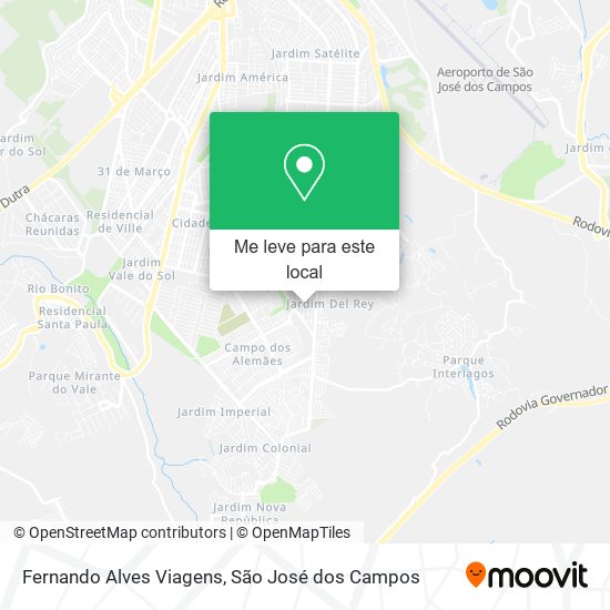 Fernando Alves Viagens mapa