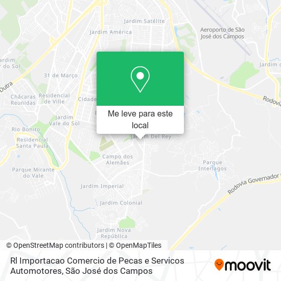 Rl Importacao Comercio de Pecas e Servicos Automotores mapa