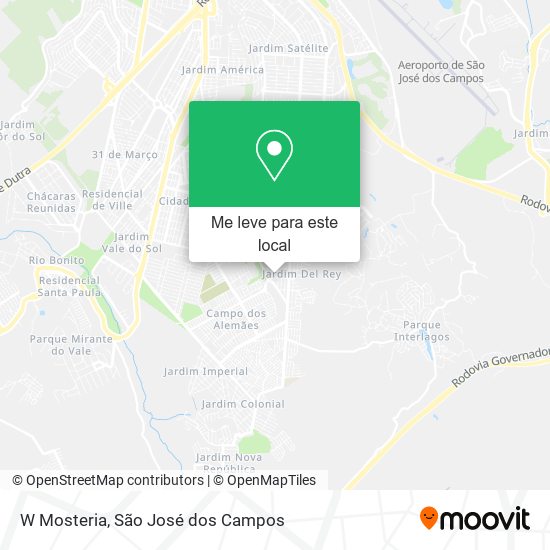 W Mosteria mapa