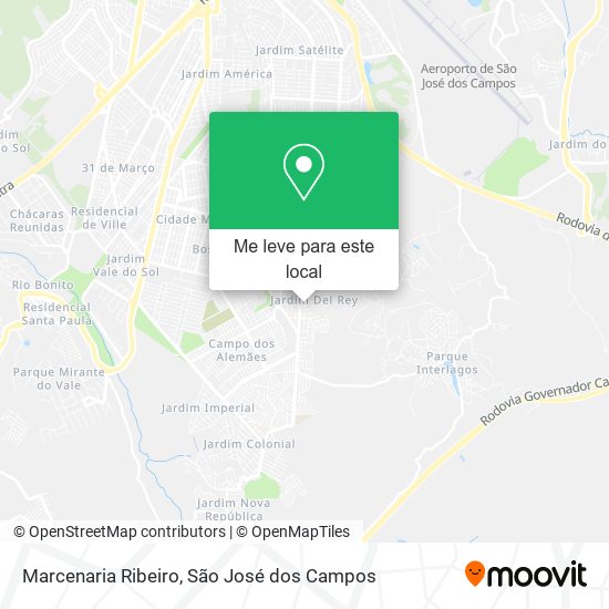 Marcenaria Ribeiro mapa