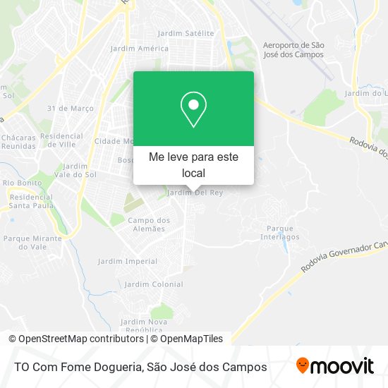 TO Com Fome Dogueria mapa