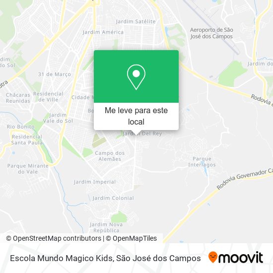 Escola Mundo Magico Kids mapa