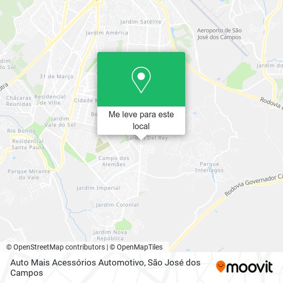 Auto Mais Acessórios Automotivo mapa