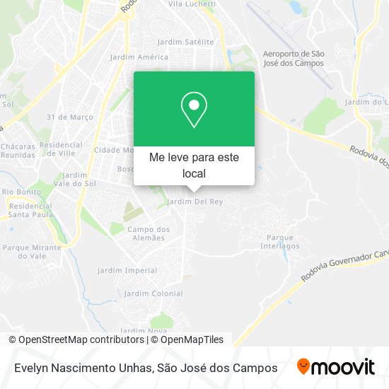 Evelyn Nascimento Unhas mapa