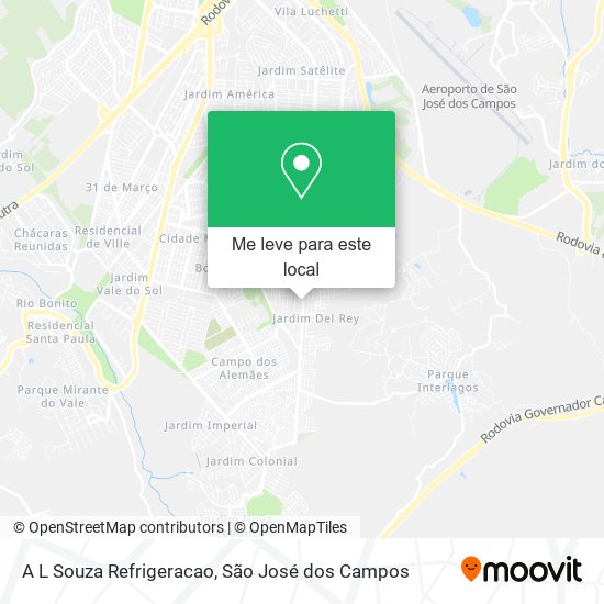 A L Souza Refrigeracao mapa